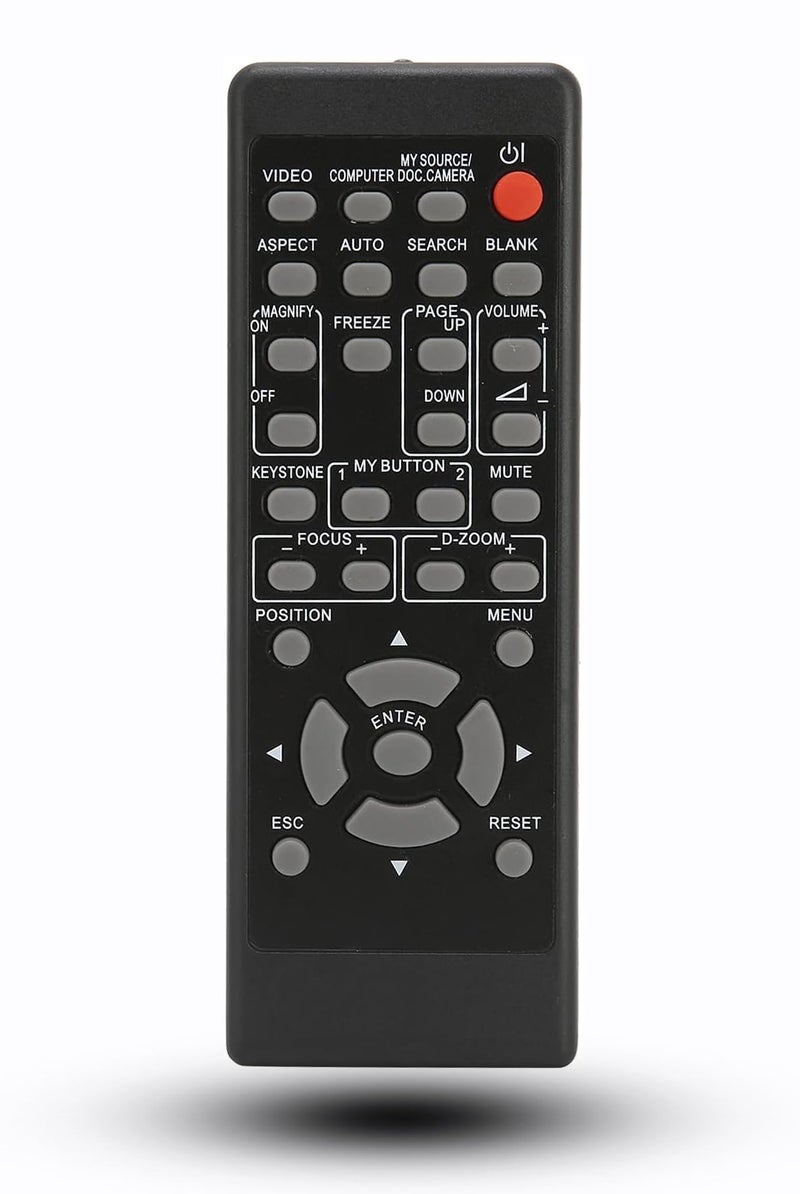 BOMAZ Replacement Remote Control for Hitachi Projectors CP-X206 CP-X250 CP-X253 CP-X255 CP-EX250 CP-EX250N CP-WX3014WN CP-X2530WN CP-BX301WN CP-CW251WN CP-X2011N CP-X2510 CP-X2515WN CP-AW2519N CP-X2541WN - Image 1